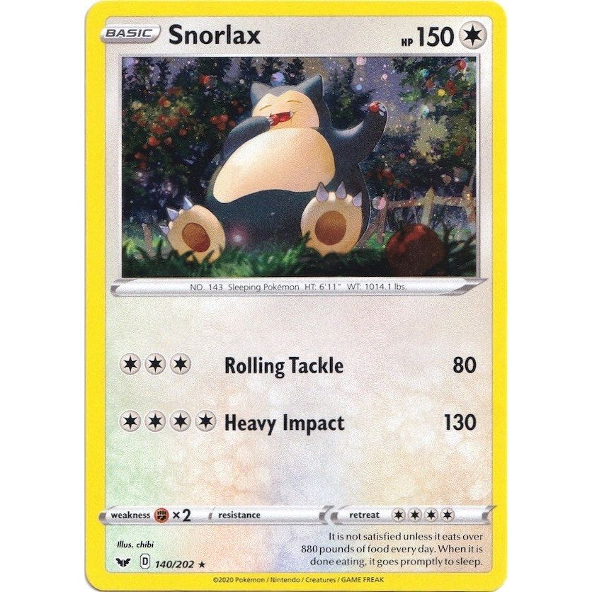 Image for Snorlax - 140/202 (Cosmos Holo) (140/202) (BLE) - Pokemon