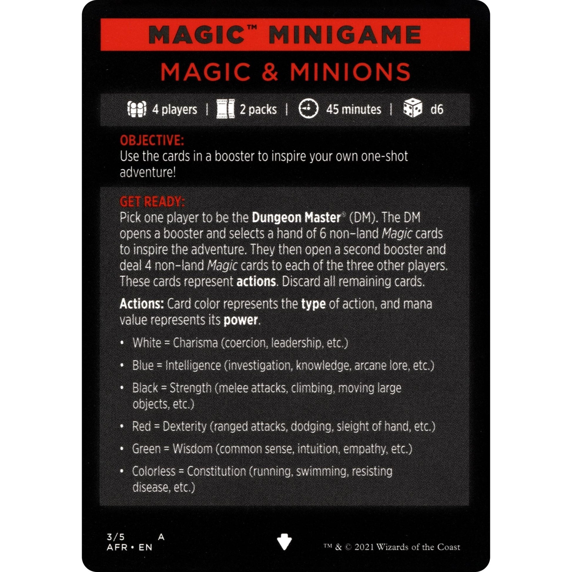 Image for Magic Minigame: Magic & Minions (3) (AFR) - Magic: The Gathering
