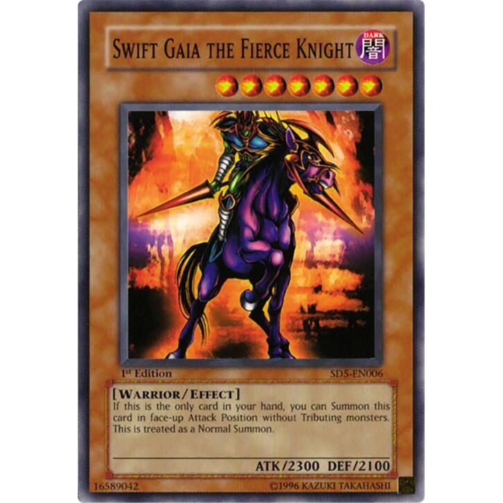 Image for Swift Gaia the Fierce Knight (SD5-EN006) (SD5) - YuGiOh
