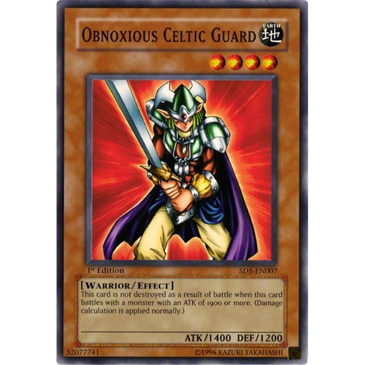 Image for Obnoxious Celtic Guard (SD5-EN007) (SD5) - YuGiOh