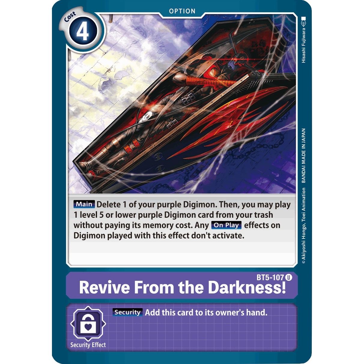 Image for Revive From the Darkness! (BT5-107 U) (BT05) - Digimon Card Game