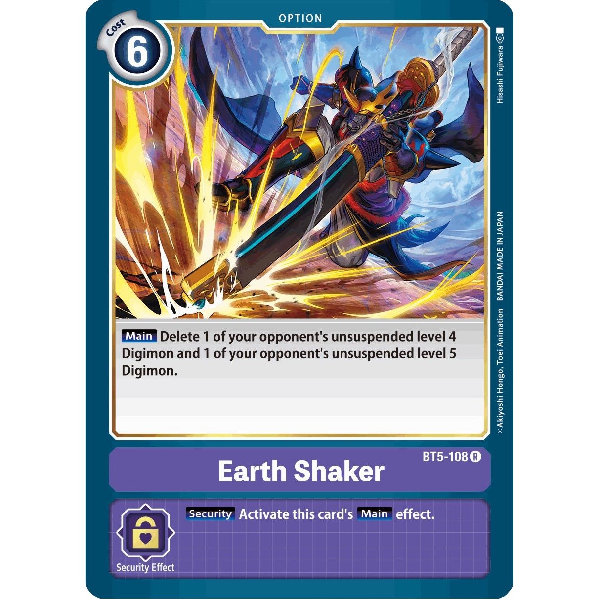 Image for Earth Shaker (BT5-108 R) (BT05) - Digimon Card Game