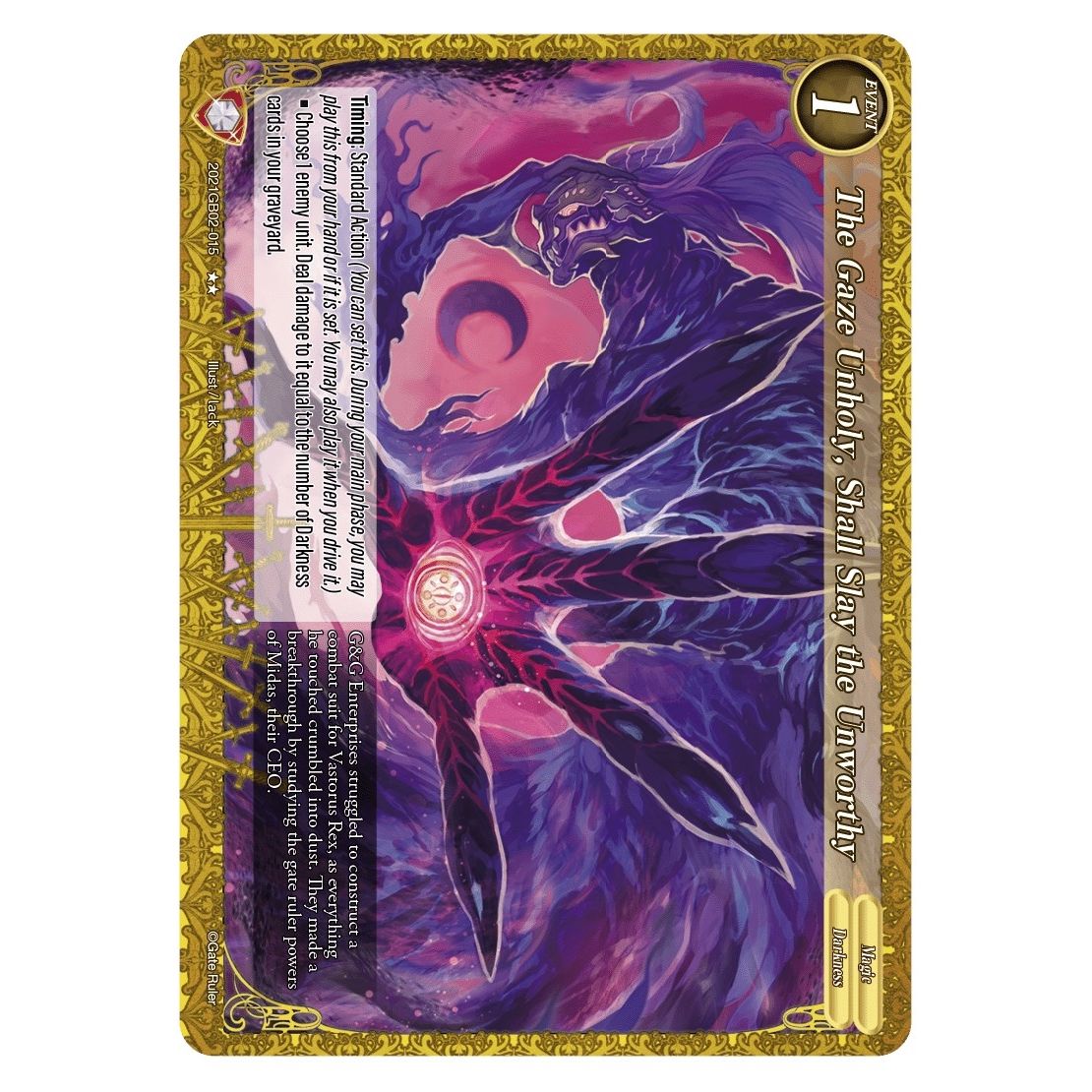 Image for The Gaze Unholy, Shall Slay the Unworthy (2021GB02-015) (GB02) - Gate Ruler