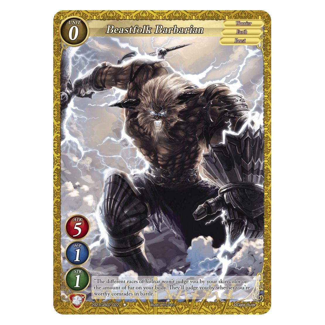 Image for Beastfolk Barbarian (2021GB02-022) (GB02) - Gate Ruler