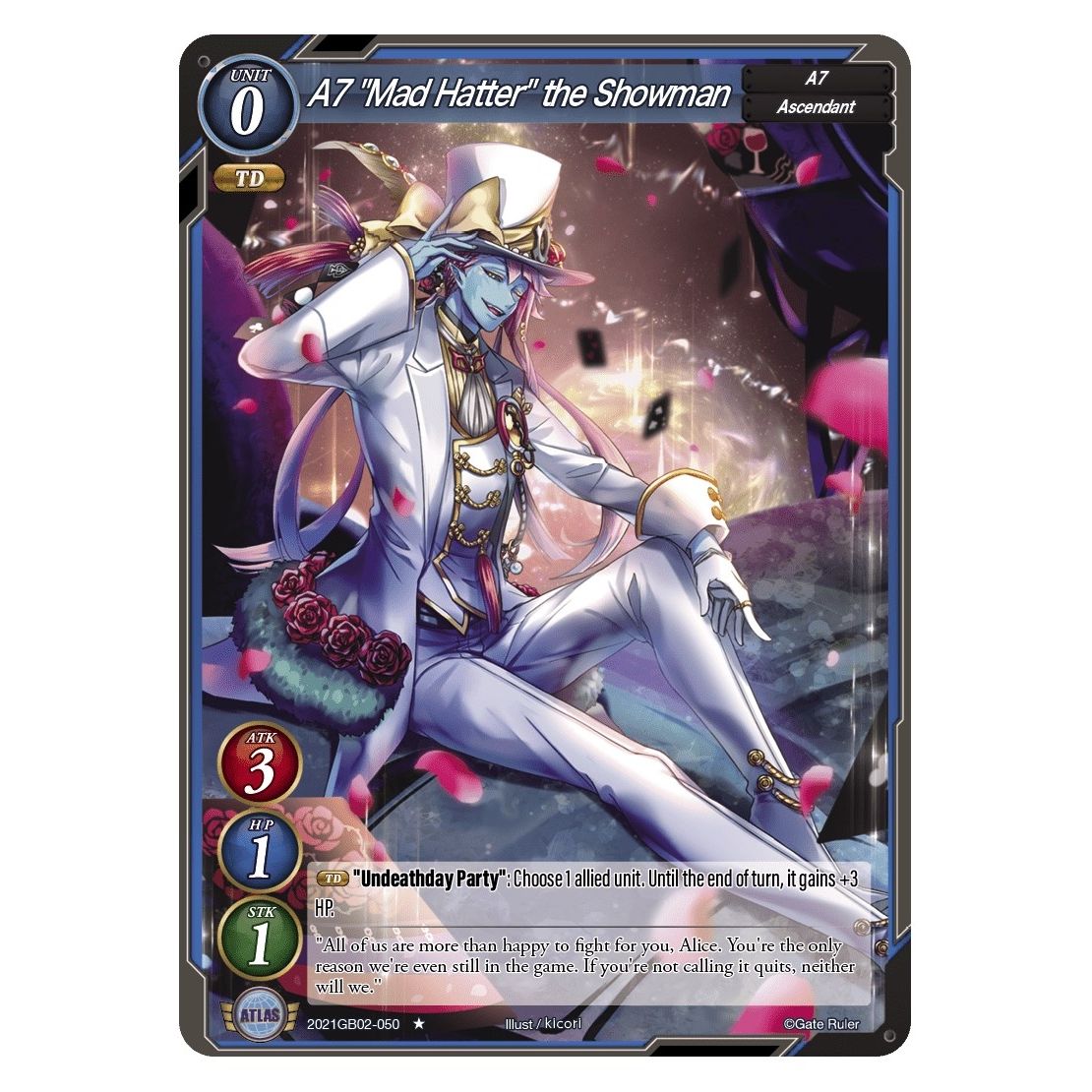 Image for A7 "Mad Hatter" the Showman (2021GB02-050) (GB02) - Gate Ruler