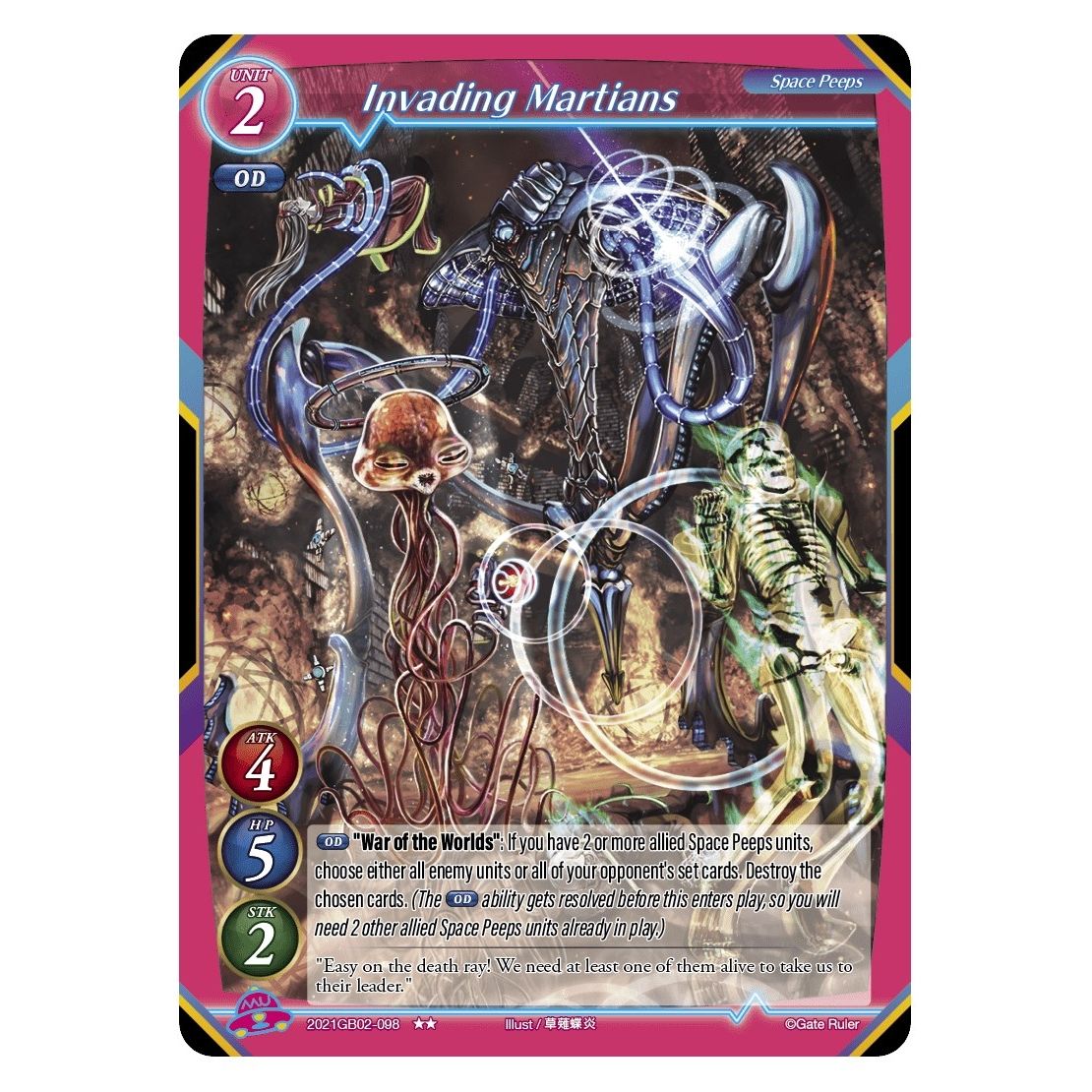 Image for Invading Martians (2021GB02-098) (GB02) - Gate Ruler