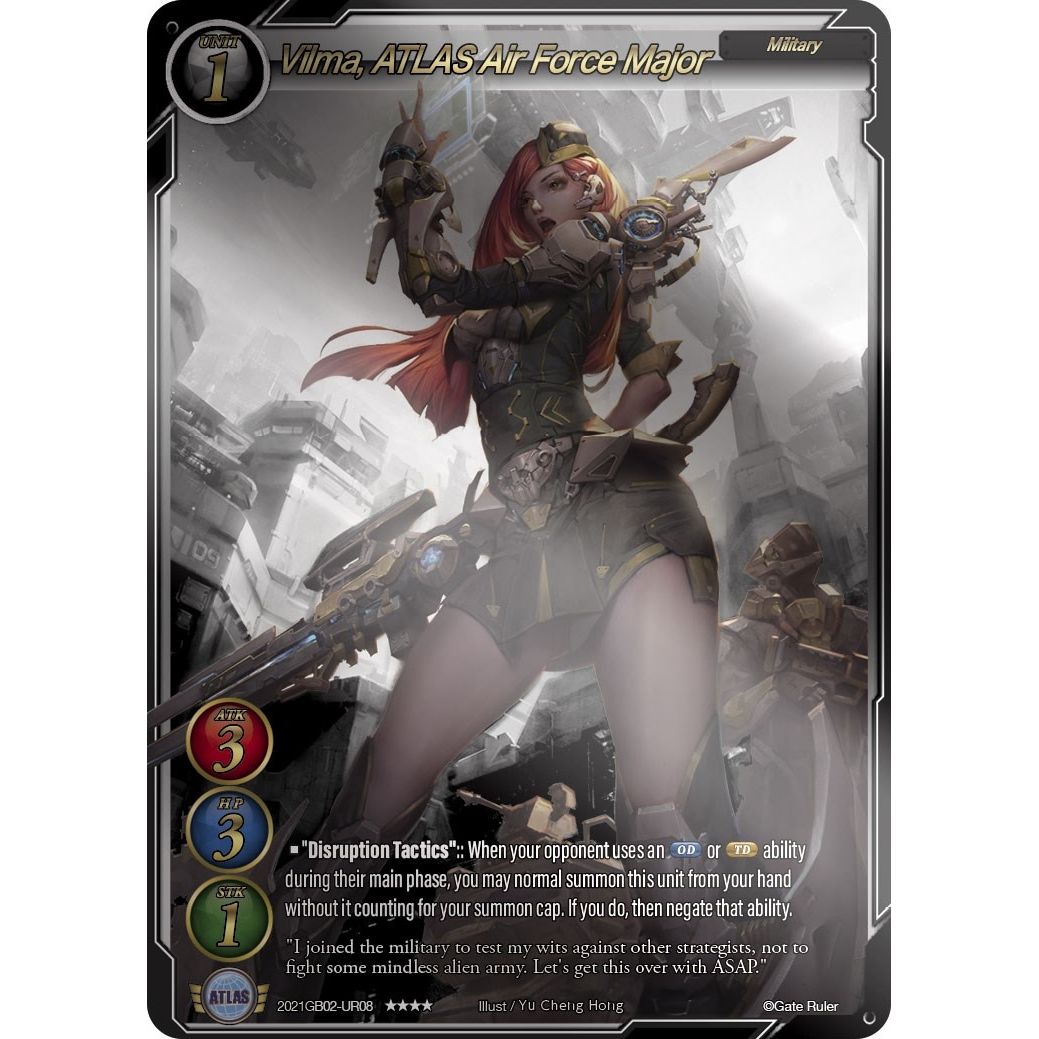 Image for Vilma, ATLAS Air Force Major (Uber Rare) (2021GB02-UR08) (GB02) - Gate Ruler