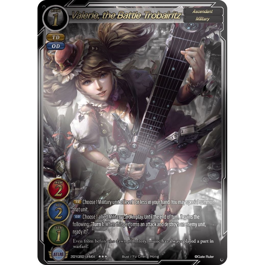 Image for Valerie, the Battle Trobairitz (Uber Rare) (2021GB02-URM04) (GB02) - Gate Ruler