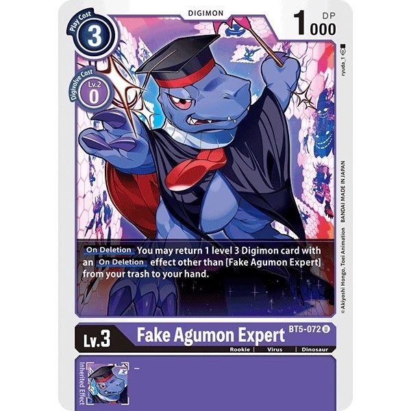 Image for Fake Agumon Expert (BT5-072 U) (BT05) - Digimon Card Game
