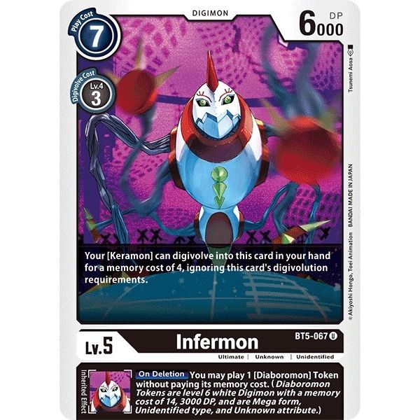 Image for Infermon (BT5-067 U) (BT05) - Digimon Card Game