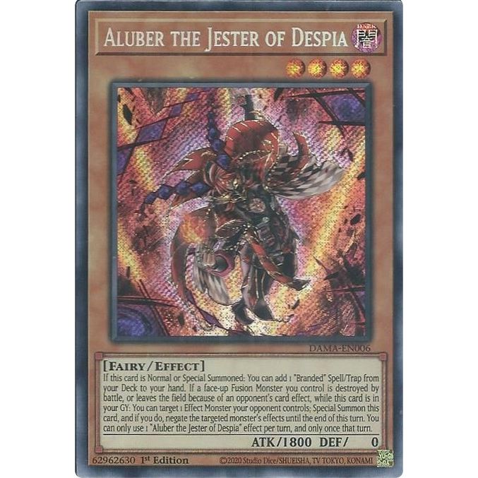 Image for Aluber the Jester of Despia (DAMA-EN006) (DAMA) - YuGiOh