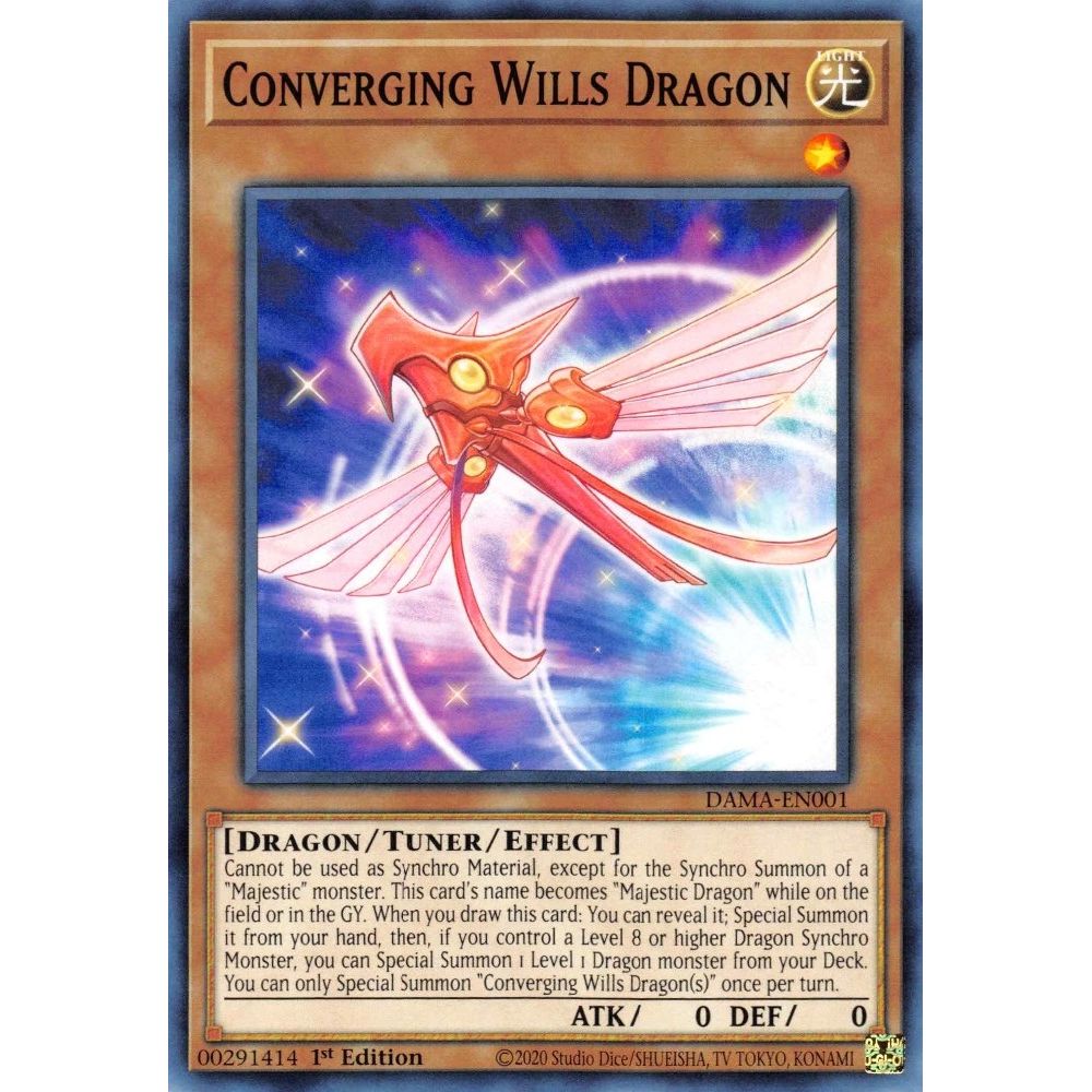Image for Converging Wills Dragon (DAMA-EN001) (DAMA) - YuGiOh