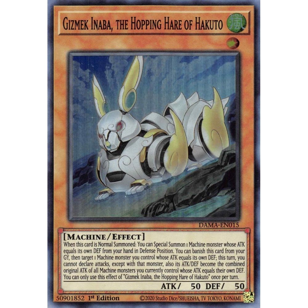 Image for Gizmek Inaba, the Hopping Hare of Hakuto (DAMA-EN015) (DAMA) - YuGiOh