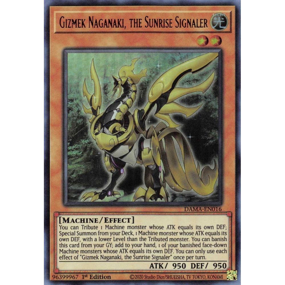Image for Gizmek Naganaki, the Sunrise Signaler (DAMA-EN016) (DAMA) - YuGiOh