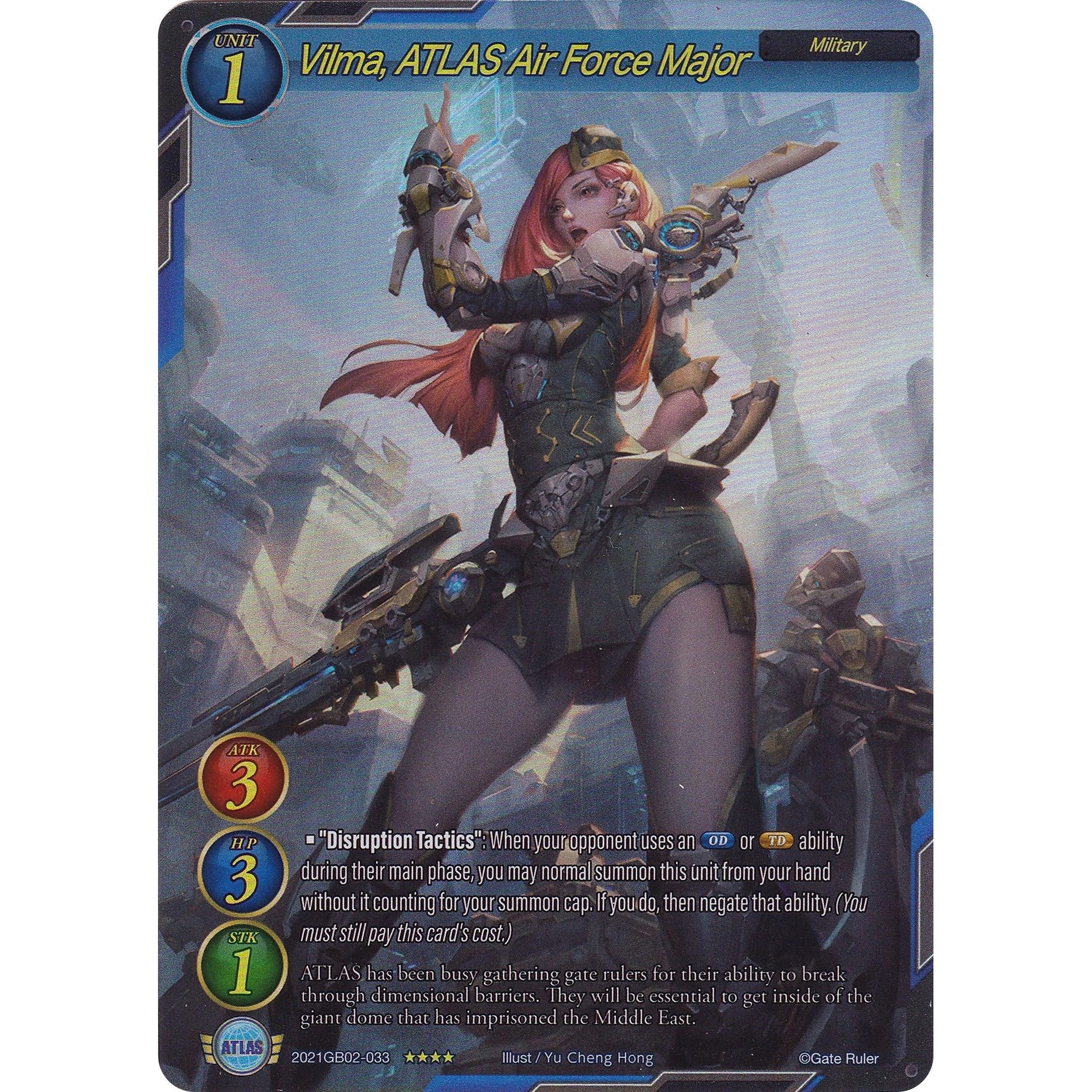 Image for Vilma, ATLAS Air Force Major (Full Art) (2021GB02-033) (GB02) - Gate Ruler