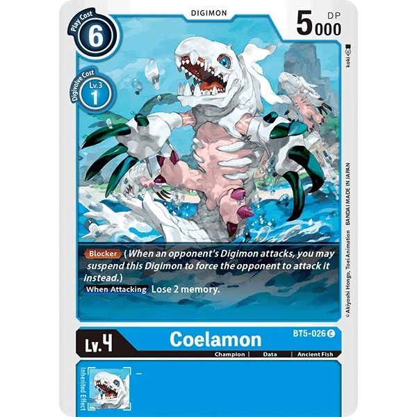 Image for Coelamon (BT5-026 C) (BT05) - Digimon Card Game