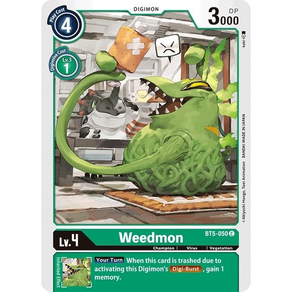 Image for Weedmon (BT5-050 C) (BT05) - Digimon Card Game