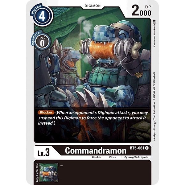 Image for Commandramon (BT5-061 C) (BT05) - Digimon Card Game