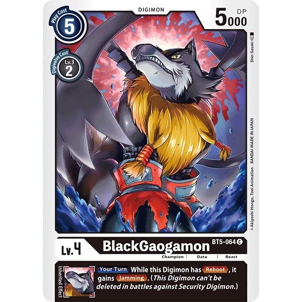 Image for BlackGaogamon (BT5-064 C) (BT05) - Digimon Card Game