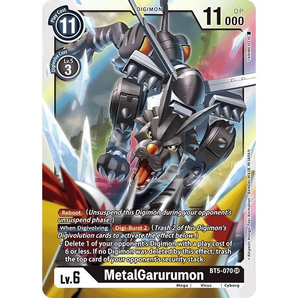 Image for MetalGarurumon - BT5-070 (BT5-070 SR) (BT05) - Digimon Card Game