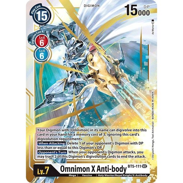 Image for Omnimon X Anti-body (BT5-111 SEC) (BT05) - Digimon Card Game