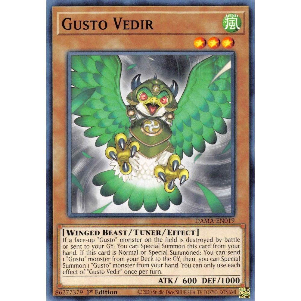 Image for Gusto Vedir (DAMA-EN019) (DAMA) - YuGiOh