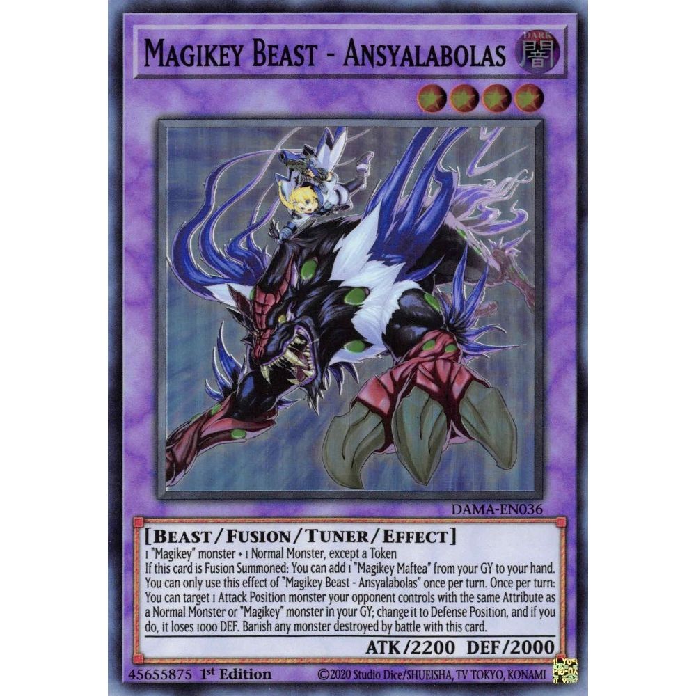 Image for Magikey Beast - Ansyalabolas (DAMA-EN036) (DAMA) - YuGiOh