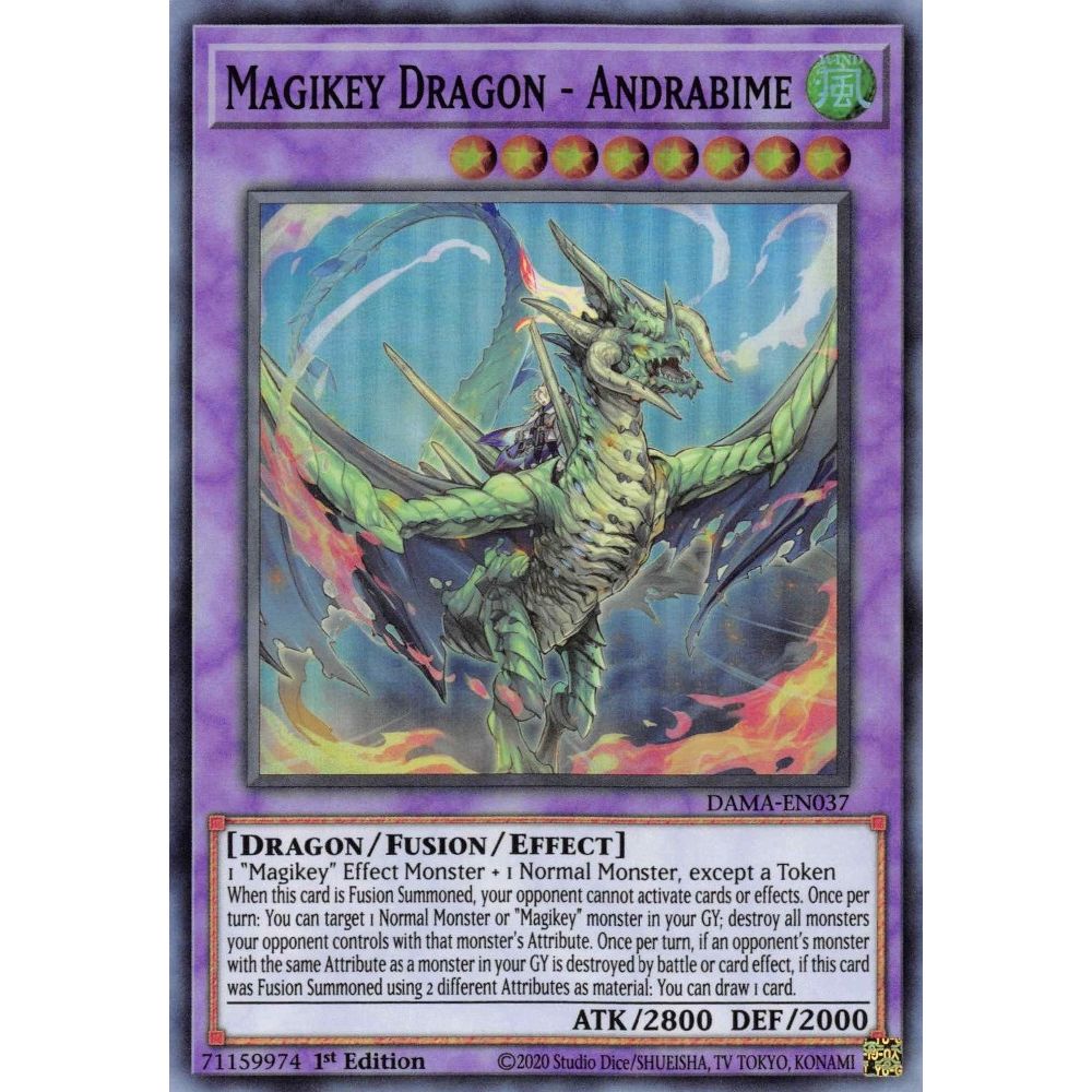 Image for Magikey Dragon - Andrabime (DAMA-EN037) (DAMA) - YuGiOh