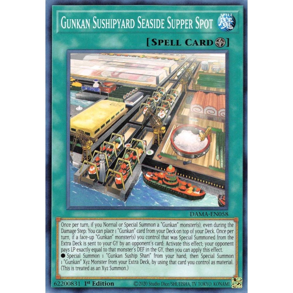 Image for Gunkan Sushipyard Seaside Supper Spot (DAMA-EN058) (DAMA) - YuGiOh