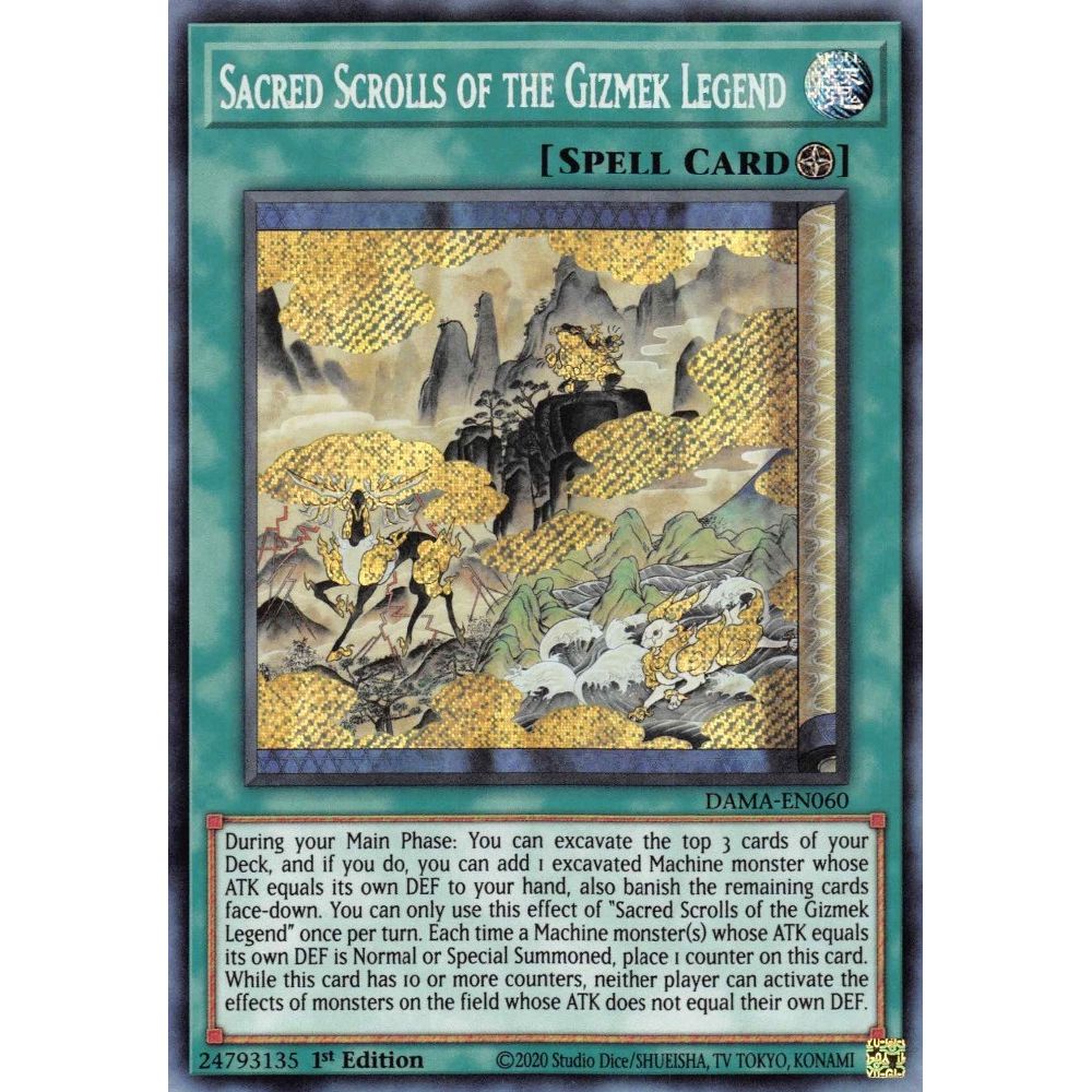 Image for Sacred Scrolls of the Gizmek Legend (DAMA-EN060) (DAMA) - YuGiOh
