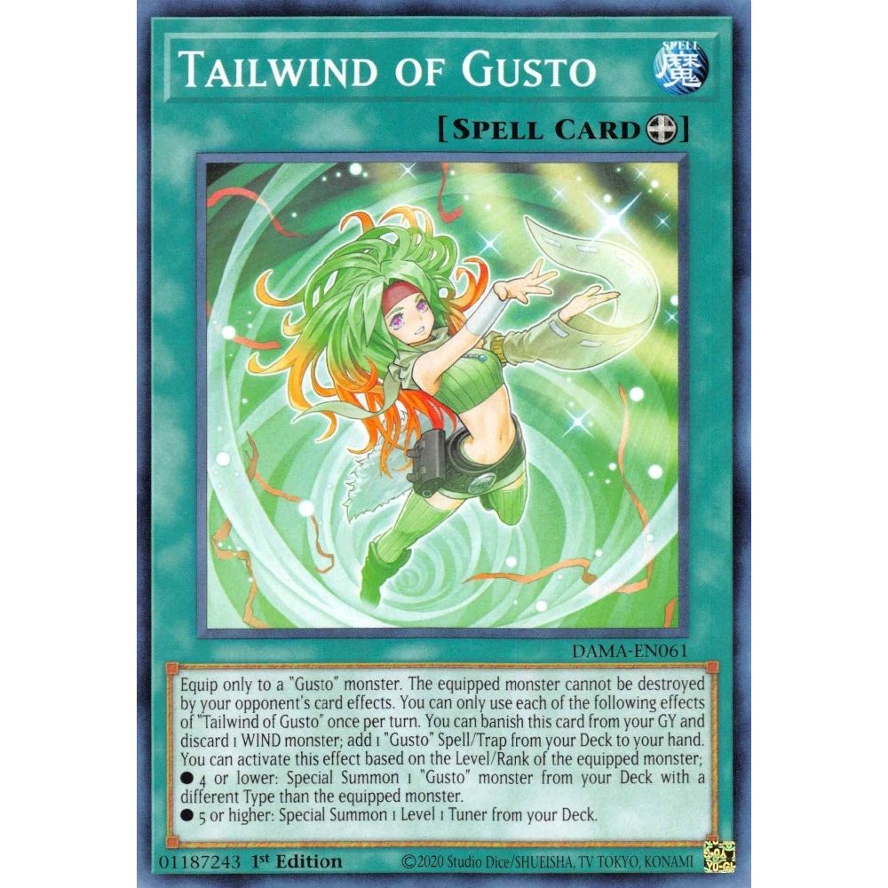 Image for Tailwind of Gusto (DAMA-EN061) (DAMA) - YuGiOh