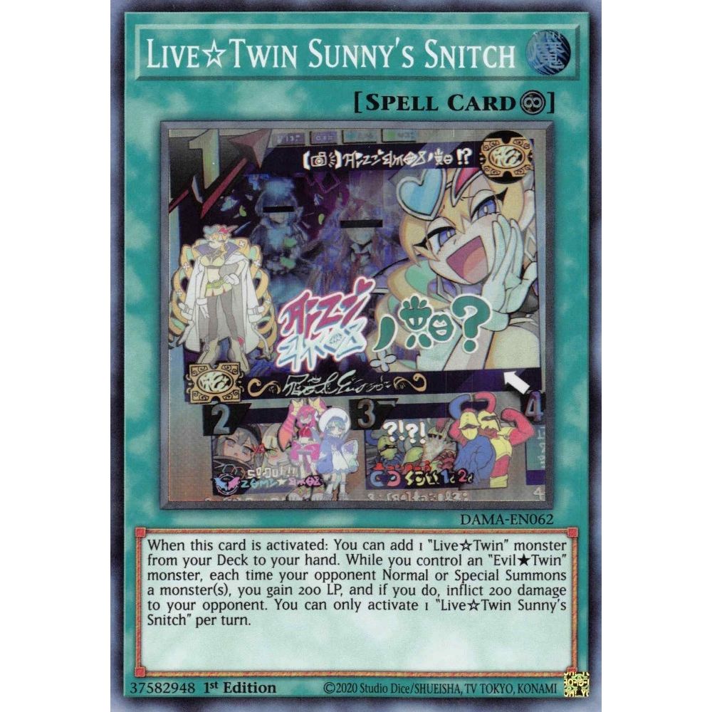 Image for Live Twin Sunny's Snitch (DAMA-EN062) (DAMA) - YuGiOh