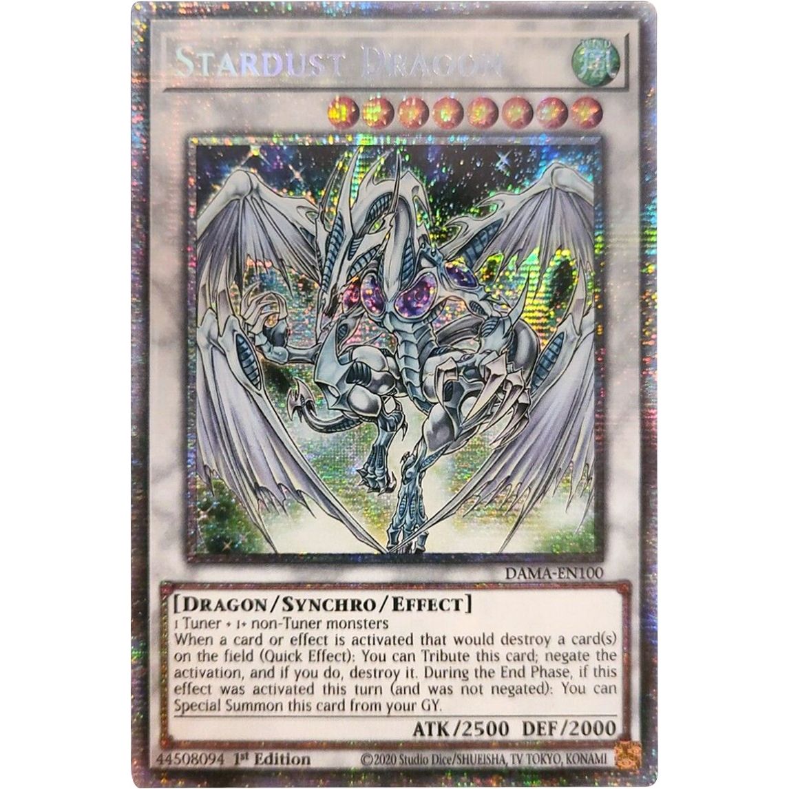 Image for Stardust Dragon (Starlight Rare) (DAMA-EN100) (DAMA) - YuGiOh