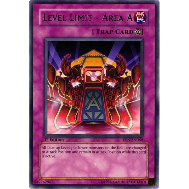 Image for Level Limit - Area A (EEN-EN060) (EEN) - YuGiOh