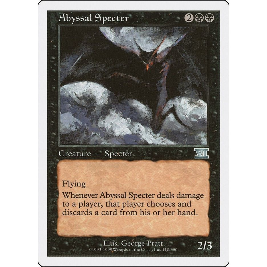 Image for Abyssal Specter (110) (6ED) - Magic: The Gathering