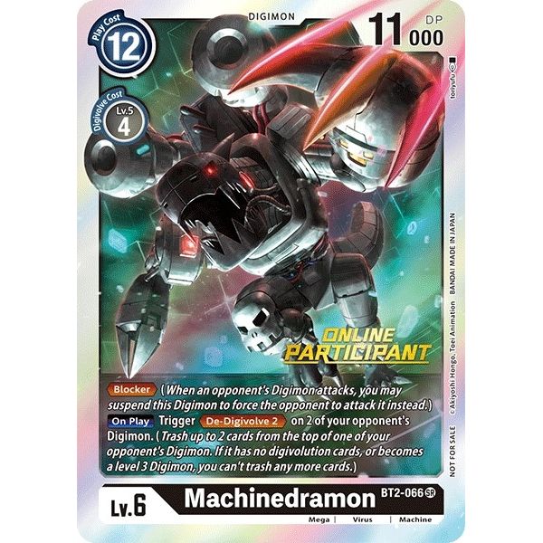 Image for Machinedramon - BT2-066 (2021 Championship Online Regional) [Online Participant] (BT2-066 SR) (BT01-03A) - Digimon Card Game