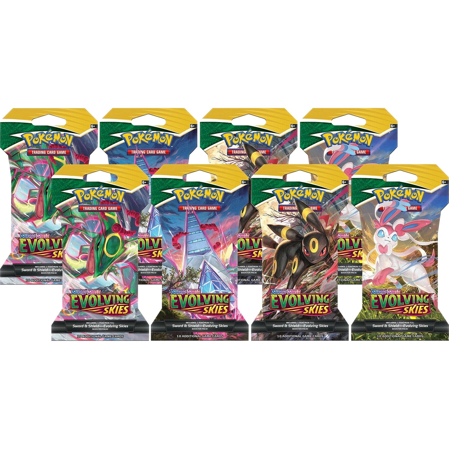 Image for Evolving Skies Sleeved Booster Pack Bundle [Set of 8] - Pokemon