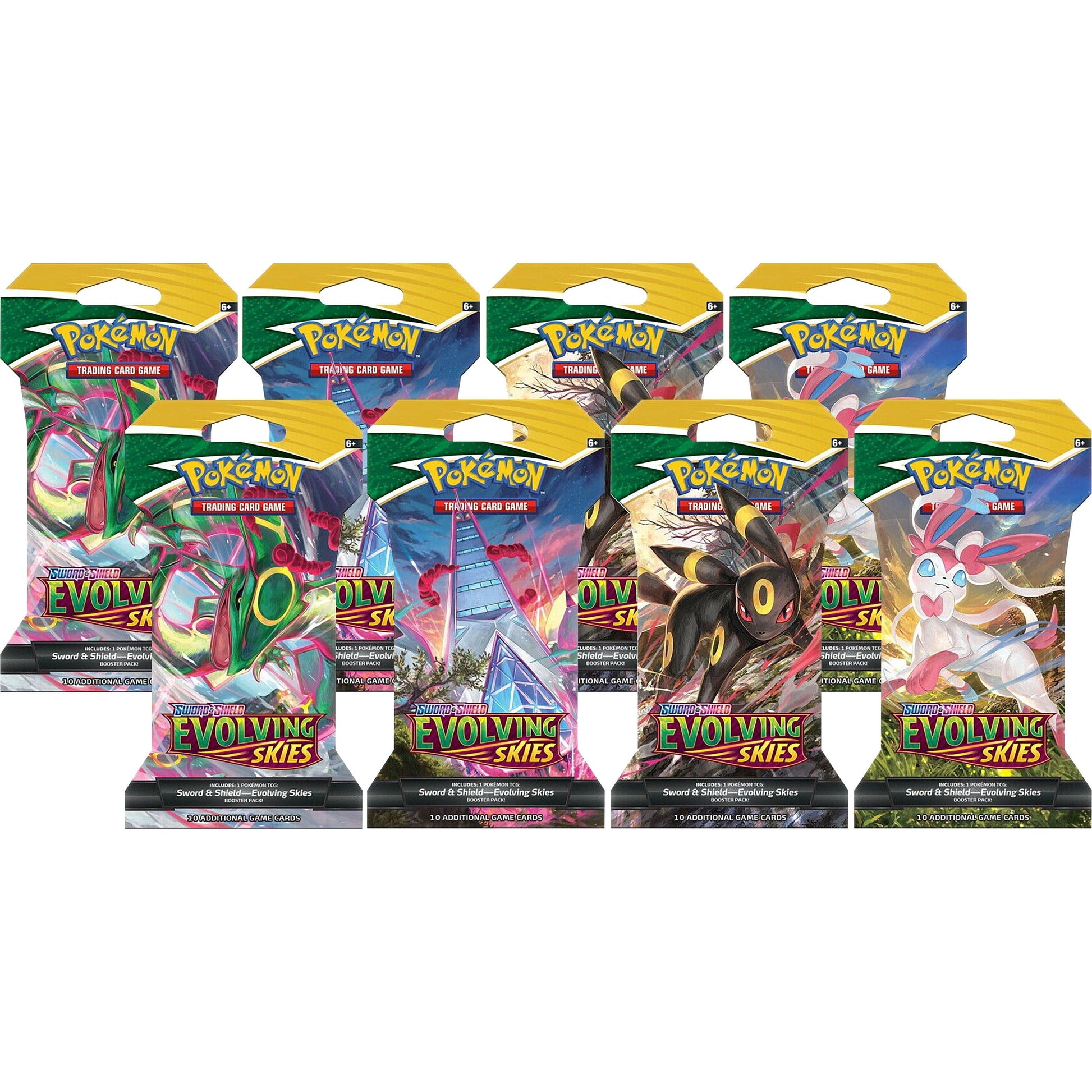 Image for Evolving Skies Sleeved Booster Pack Bundle [Set of 8] - Pokemon