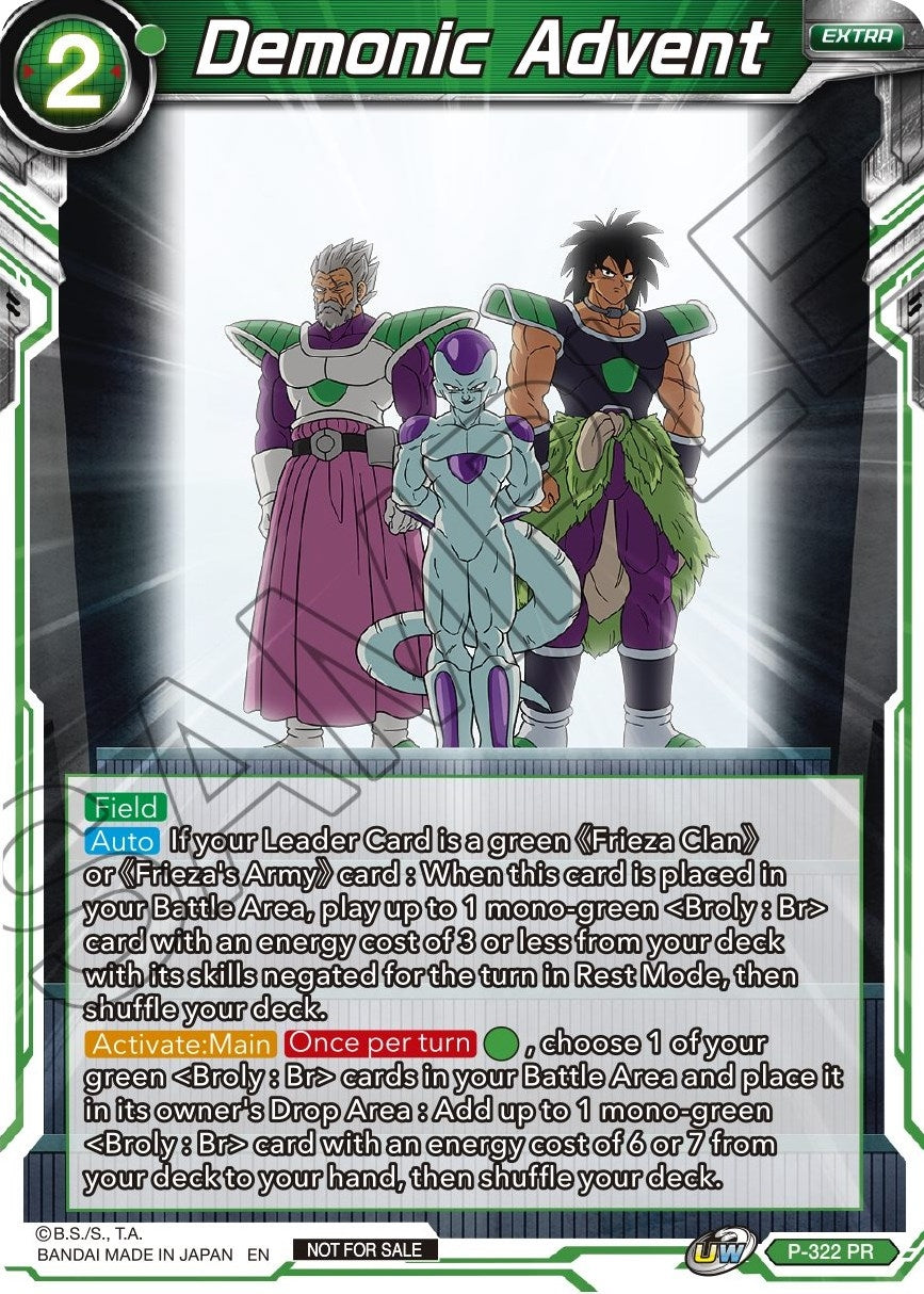 Image for Demonic Advent (P-322) (TPR) - Dragon Ball Super: Masters