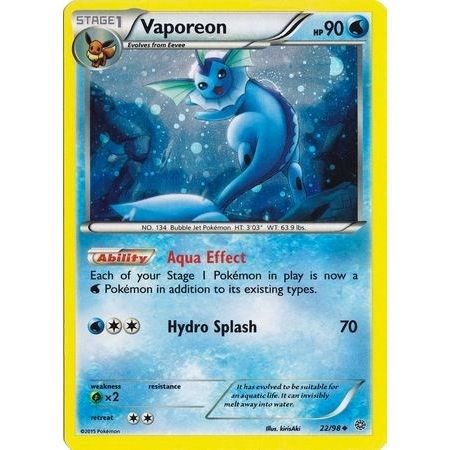 Image for Vaporeon - 22/98 (Cosmos Holo) (022/098) (MCAP) - Pokemon
