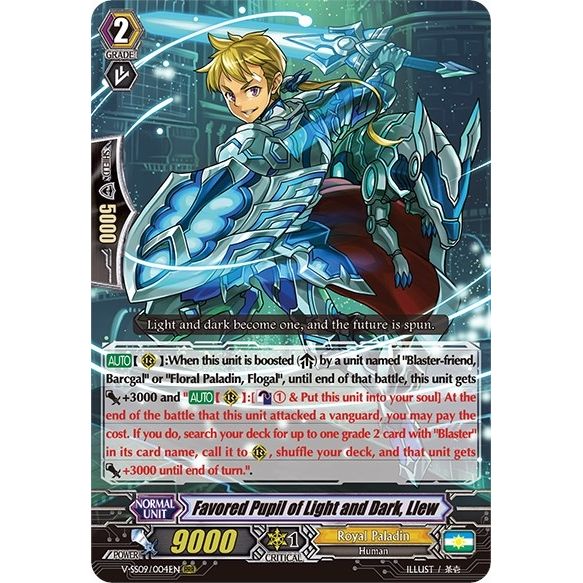 Image for Favored Pupil of Light and Dark, Llew (V-SS09/004EN) (V-SS09) - Cardfight Vanguard
