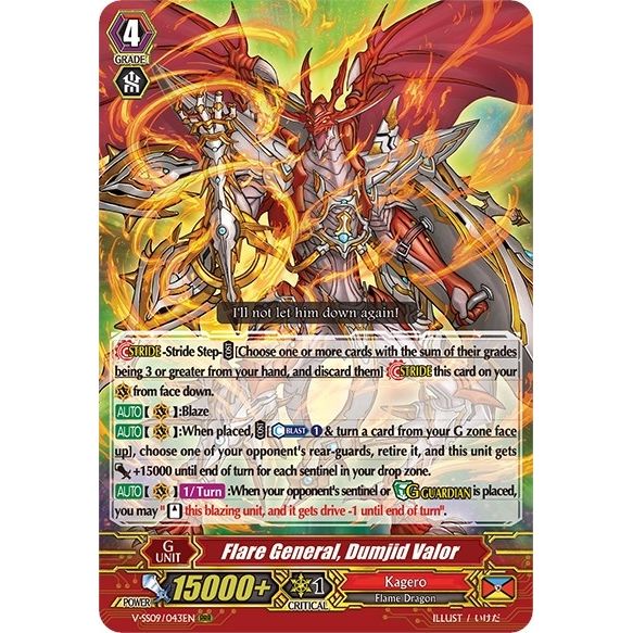 Image for Flare General, Dumjid Valor (V-SS09/043EN) (V-SS09) - Cardfight Vanguard
