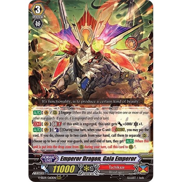 Image for Emperor Dragon, Gaia Emperor (V-SS09/060EN) (V-SS09) - Cardfight Vanguard