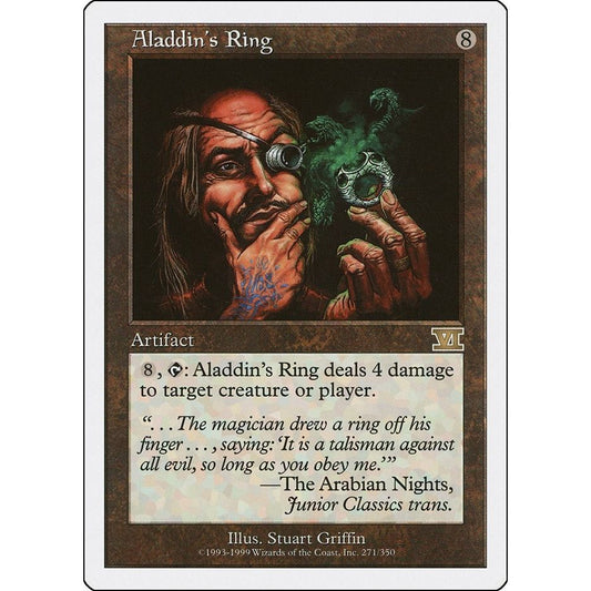 Image for Aladdin's Ring (271) (6ED) - Magic: The Gathering
