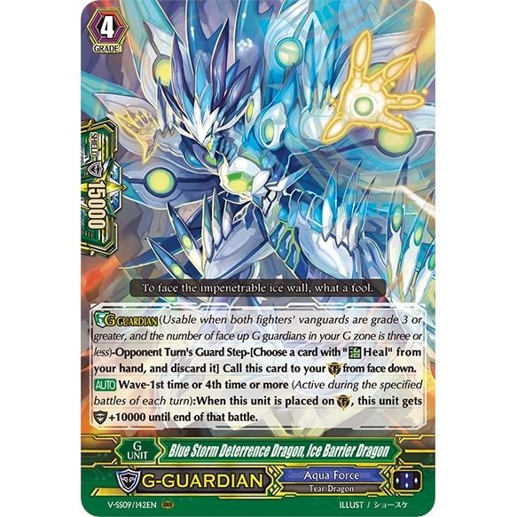 Image for Blue Storm Deterrence Dragon, Ice Barrier Dragon (V-SS09/142EN) (V-SS09) - Cardfight Vanguard