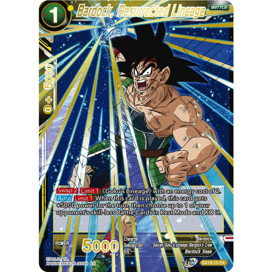Image for Bardock, Resurrected Lineage (EX19-15) (DBS-BE19) - Dragon Ball Super: Masters