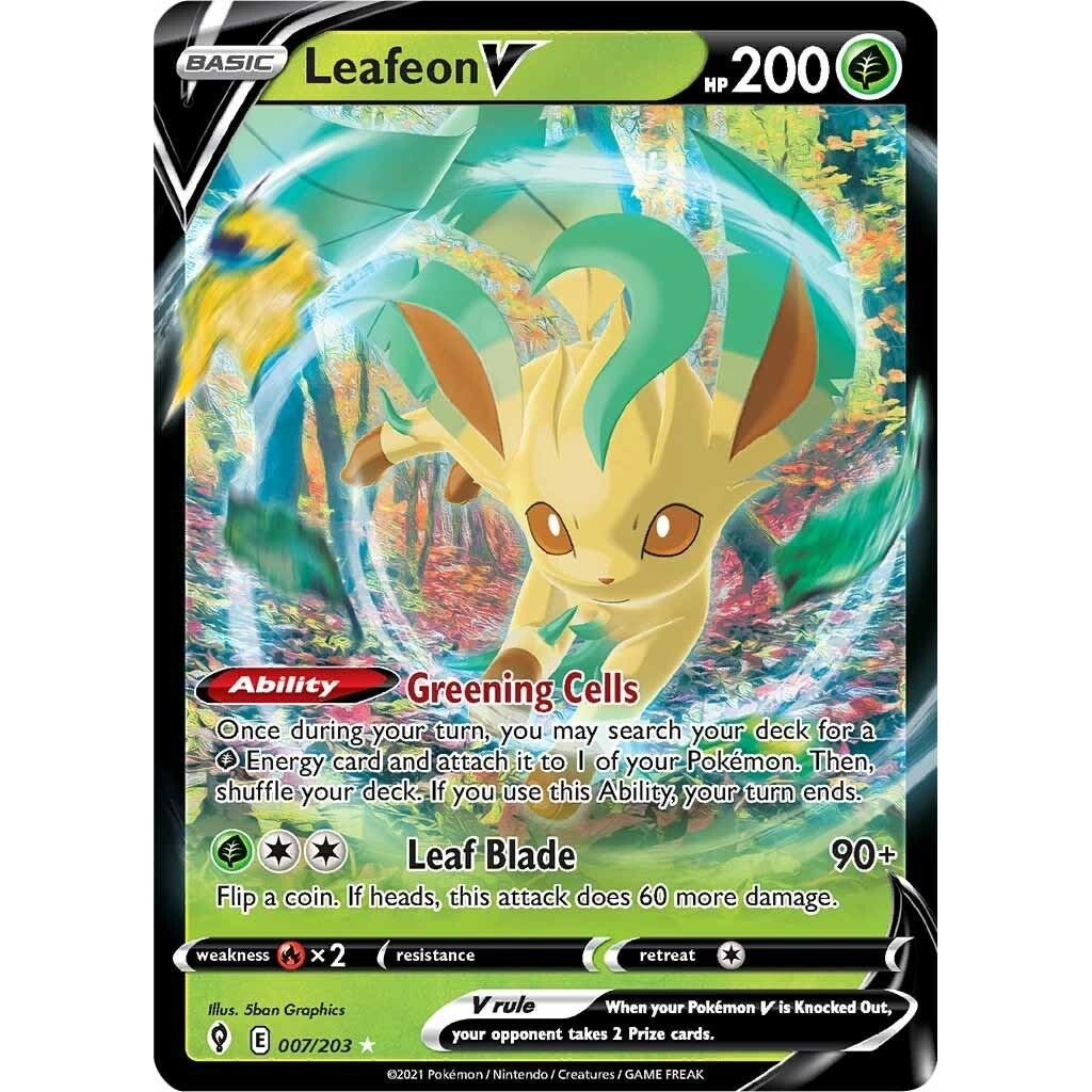Image for Leafeon V (007/203) (SWSH07) - Pokemon