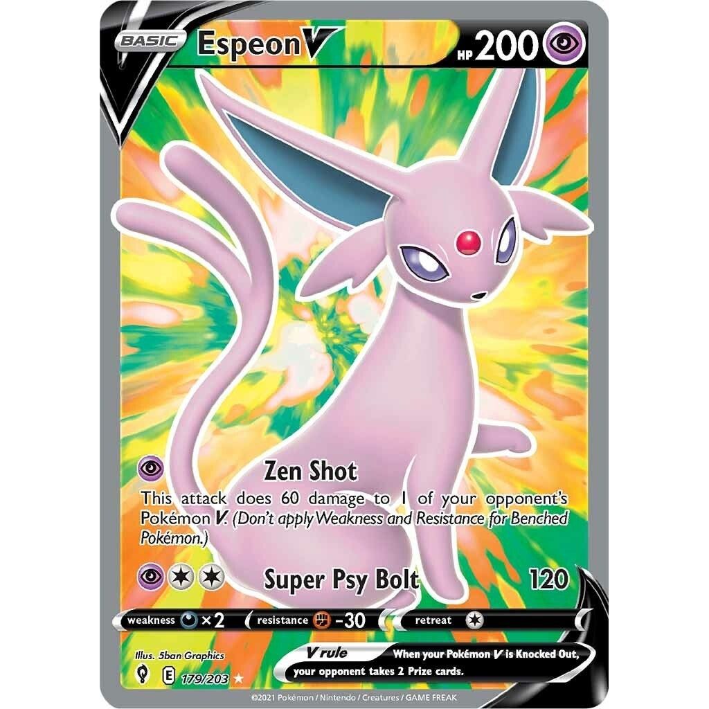 Image for Espeon V (Full Art) (179/203) (SWSH07) - Pokemon