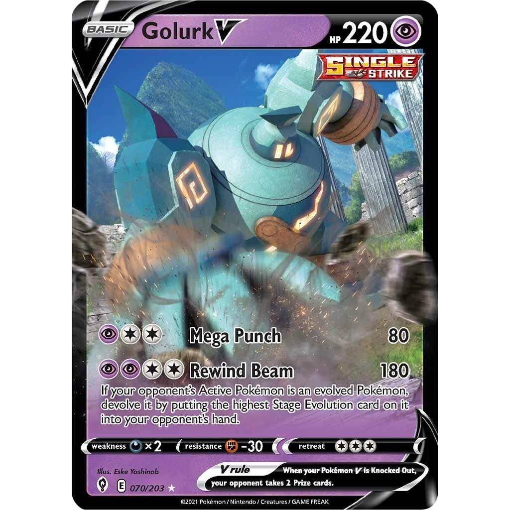 Image for Golurk V (070/203) (SWSH07) - Pokemon