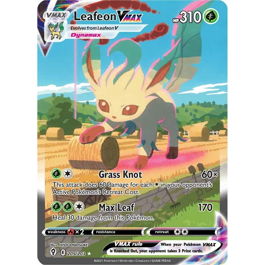 Image for Leafeon VMAX (Alternate Art Secret) (205/203) (SWSH07) - Pokemon